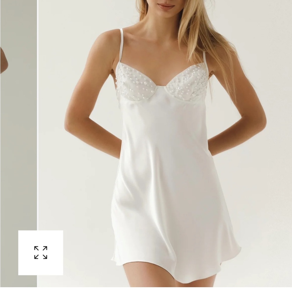 therobeua White CASSIDY - SLIP DRESS